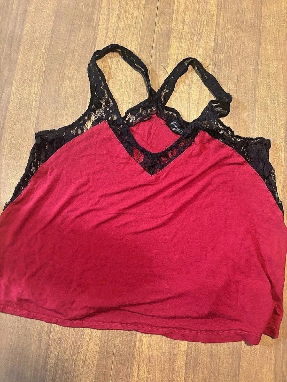 Forever 21 Lace tank Top in Red & Black Size Small